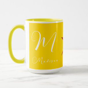 Fully Customisable Stylish Brand Yellow Combo Mug