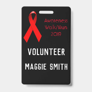 Fully Customisable Volunteer badge ID Badge