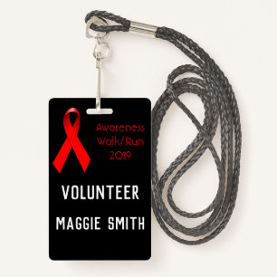 Fully Customisable Volunteer badge ID Badge