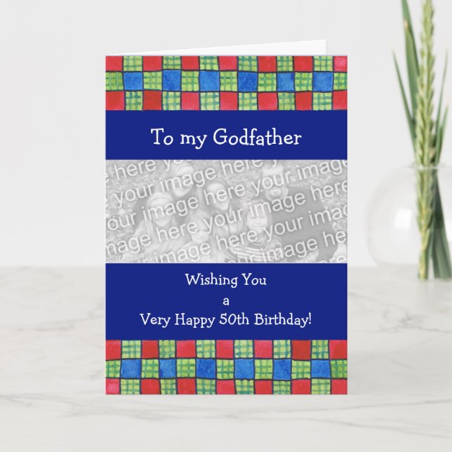 Fully Customizable Birthday Photo Card (Front)