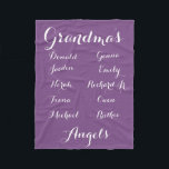 Fully Cutomizable Grandkids blanket<br><div class="desc">Customise this fleece blanket to whatever size,  background colour and names you wish! Change "Grandma" to Nana,  Mamaw,  Meemaw,  Granny,  etc. All names can be customised to your own! This is a great gift for your loved ones.</div>