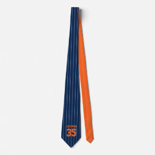 Fully Editable Colors Baseball Jersey Stripes Name Tie