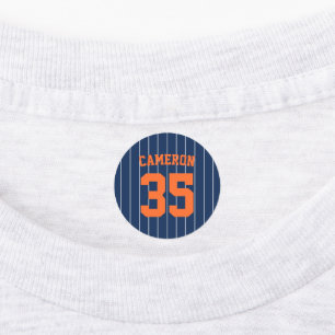 Fully Editable Colours Baseball Jersey Stripes Nam