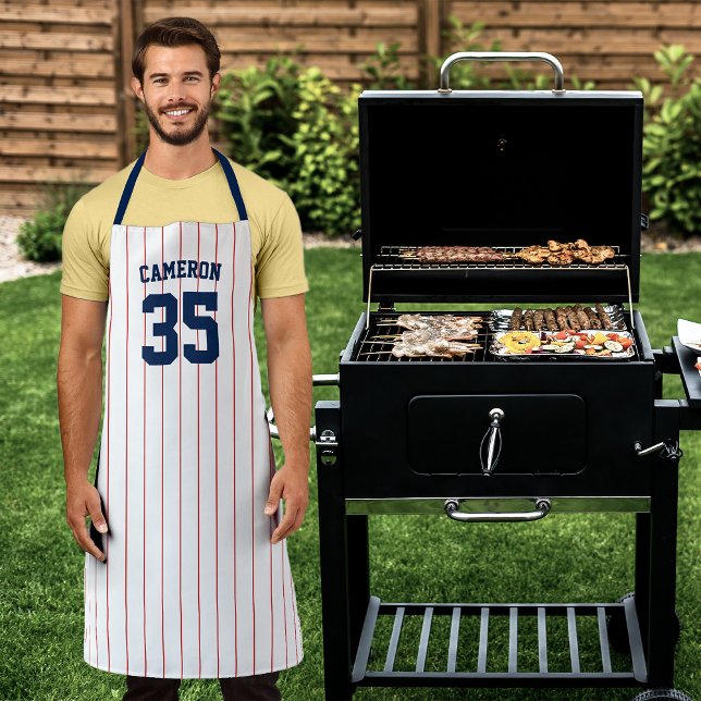 Fully Editable Colours Baseball Jersey Stripes Nam Apron (Creator Uploaded)