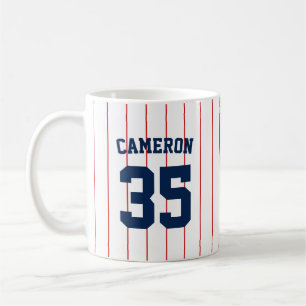 Fully Editable Colours Baseball Jersey Stripes Nam Coffee Mug