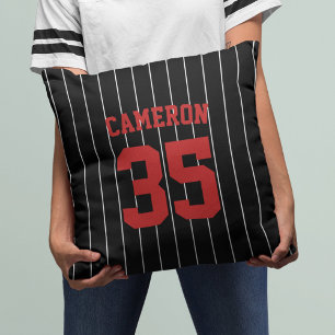Fully Editable Colours Baseball Jersey Stripes Nam Cushion