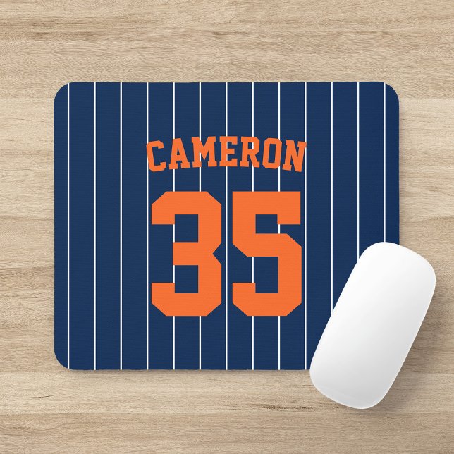 Fully Editable Colours Baseball Jersey Stripes Nam Mouse Mat (Creator Uploaded)