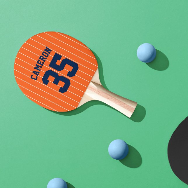 Fully Editable Colours Baseball Jersey Stripes Nam Ping Pong Paddle (Creator Uploaded)