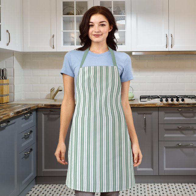 Fully Editable Colours Rustic Country Stripes Apron (Creator Uploaded)