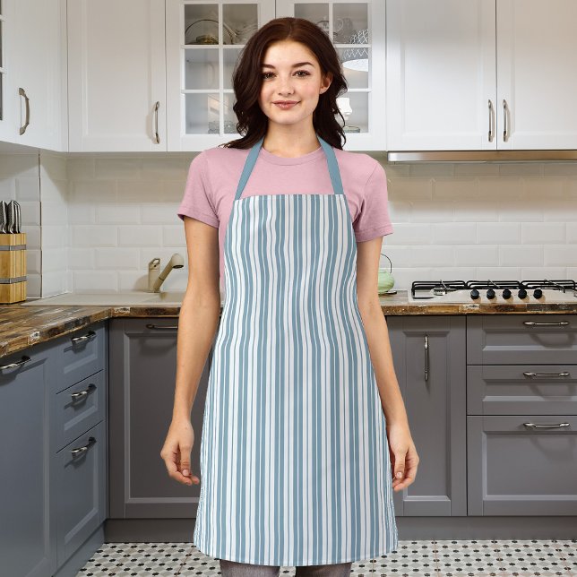 Fully Editable Colours Rustic Country Stripes Apron (Creator Uploaded)