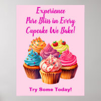 Fully Editable Cupcake Phrase & Cupcake Photo
