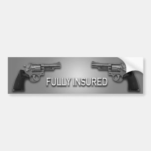 FULLY INSURED BUMPER STICKER