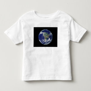 Fully lit Earth centred on South America Toddler T-Shirt