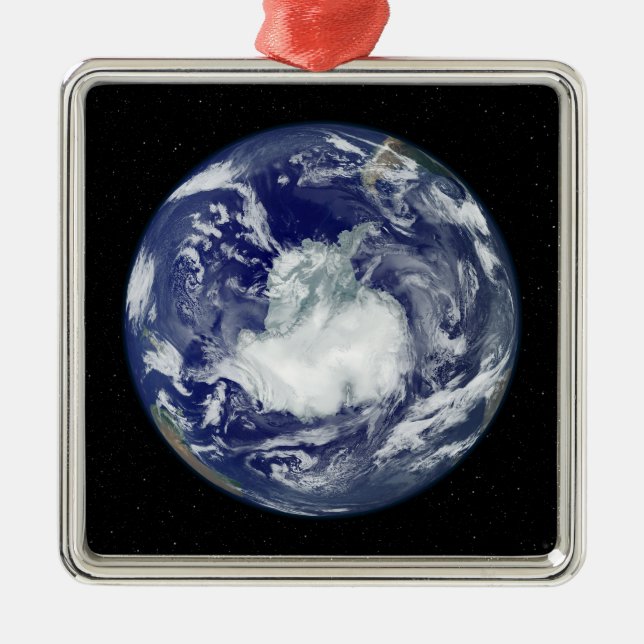 Fully lit full disc image metal tree decoration (Front)