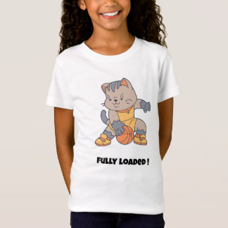 Fully loaded - a Funny Cat-Basketball T-Shirt