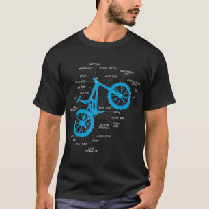 Fully MTB Anatomy - Mountain Bike Parts Cross Cycl T-Shirt
