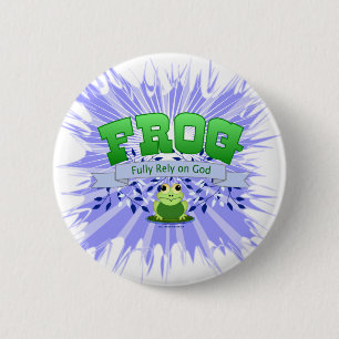 Fully Rely on God 6 Cm Round Badge