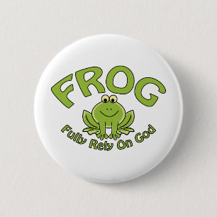Fully Rely On God 6 Cm Round Badge