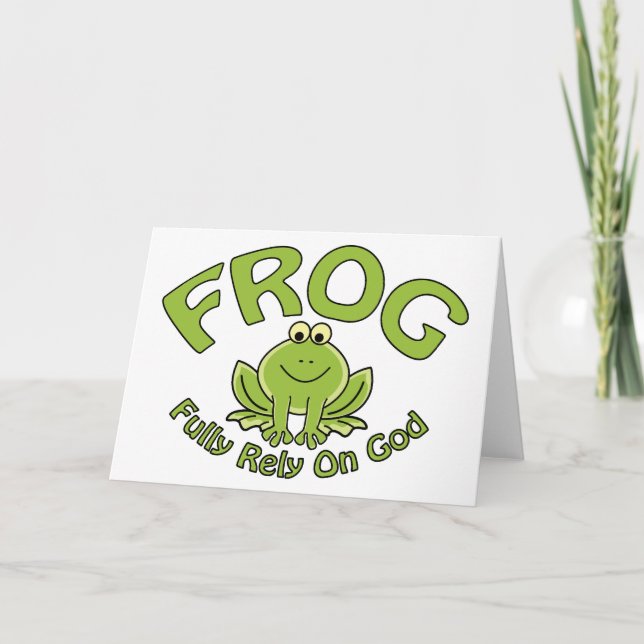 Fully Rely On God Card (Front)