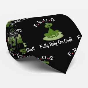 Fully Rely On God Frog Tie