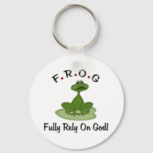 Fully Rely on God Key Ring