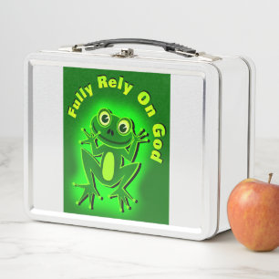 Fully Rely on God! Metal Lunch Box