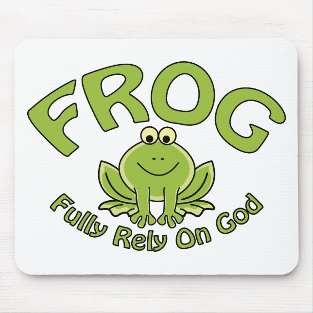 Fully Rely On God Mouse Mat (Front)