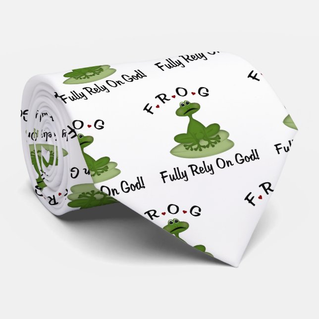 Fully Rely on God Tie (Rolled)