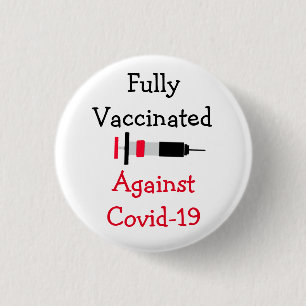 Fully Vaccinated Against Covid-19 Button