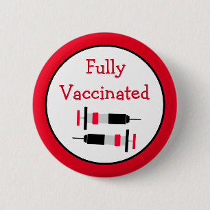 Fully Vaccinated Against Covid-19 Button