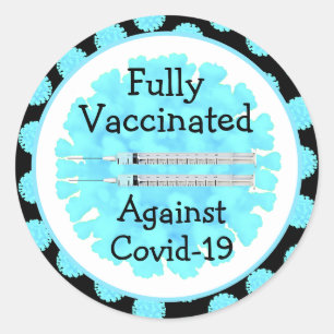 Fully Vaccinated against Covid-19  Classic Round Sticker