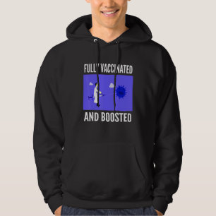 Fully Vaccinated And Boosted  Cool Cute 2020 2021  Hoodie