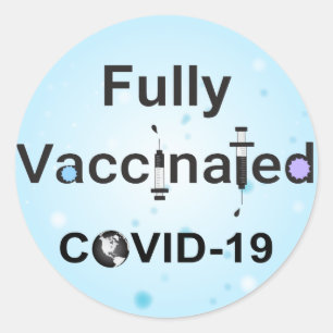 Fully Vaccinated COVID-19 Classic Round Sticker