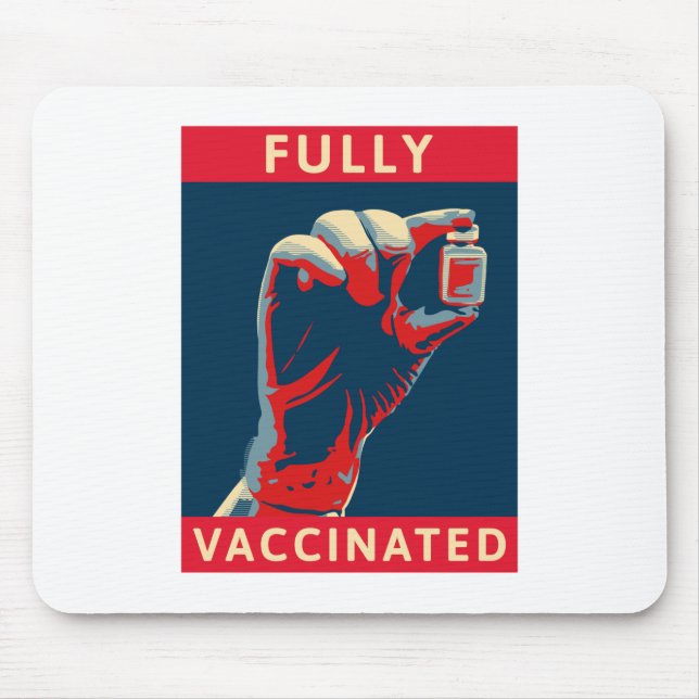 Fully Vaccinated Mouse Mat (Front)