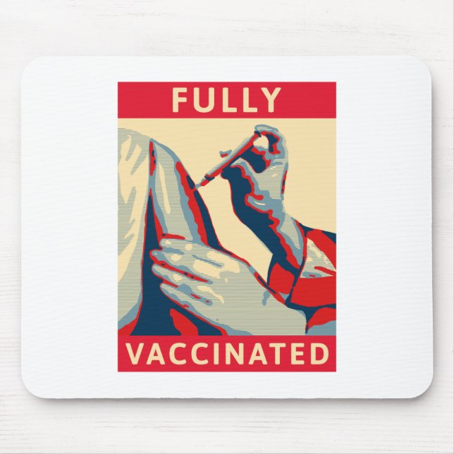 Fully Vaccinated Mouse Mat (Front)