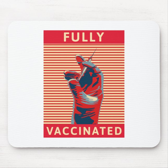 Fully Vaccinated Mouse Mat (Front)