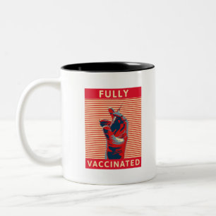 Fully Vaccinated Two-Tone Coffee Mug