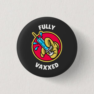 Fully Vaxed 3 Cm Round Badge