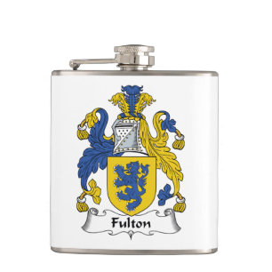Fulton Family Crest Hip Flask