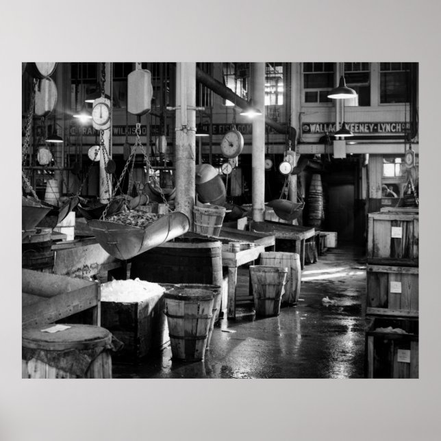 Fulton Fish Market: 1954 Poster (Front)