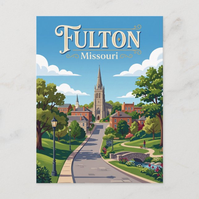 Fulton Missouri Postcard (Front)