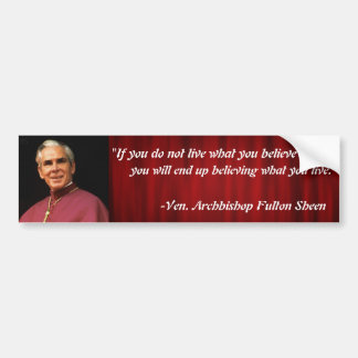 Fulton Sheen Bumper Sticker