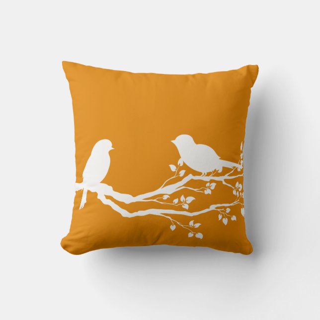 Fulvous Peaceful Branch Cushion (Front)