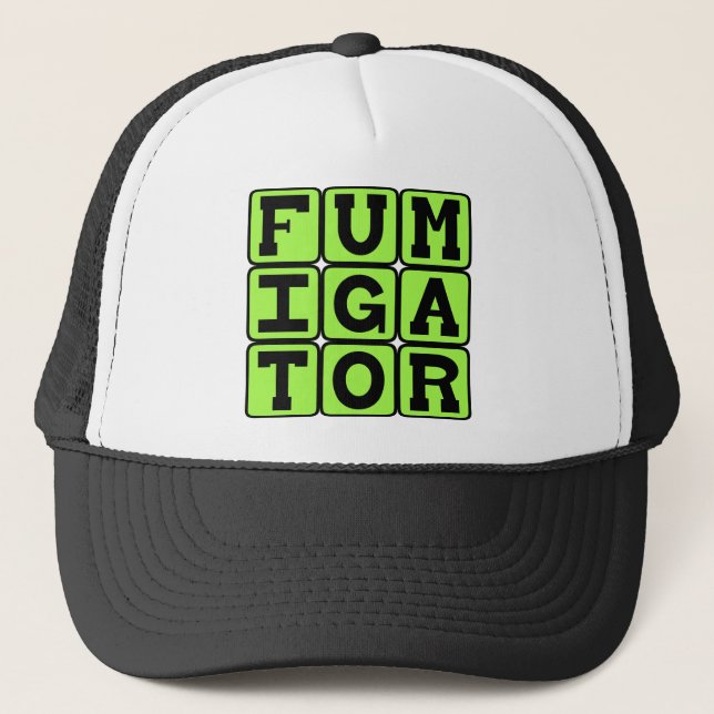 Fumigator, Bug Zapper Trucker Hat (Front)