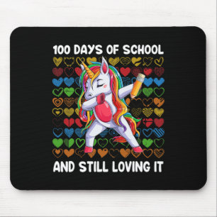 Fun 100 Days Of School And Still Loving It Unicorn Mouse Mat