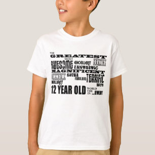 Fun 12th Birthday Party Greatest Twelve Year Old T-Shirt