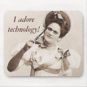 Fun 1800s Portrait from Eastern Europe Mouse Mat