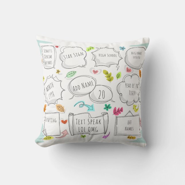 FUN 1998 yr born THIS IS YOUR LIFE - Female Cushion (Front)