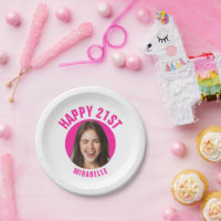 Fun 21st Birthday CUSTOM TEXT Photo