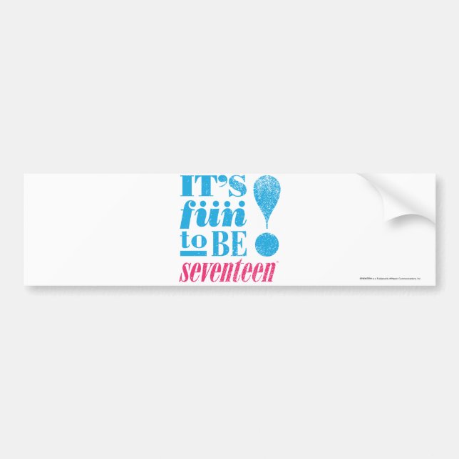 Fun 2 B 17-Aqua Bumper Sticker (Front)